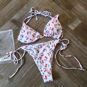 Cherry Print Bikini Set